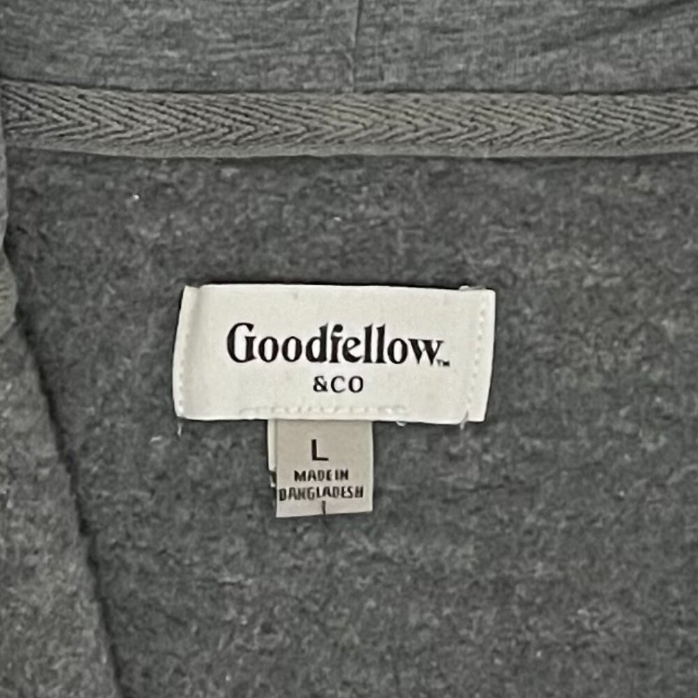 Goodfellow & Co. Men's Size Large Gray / Green Hoodie Sweatshirt - Picture 5 of 7